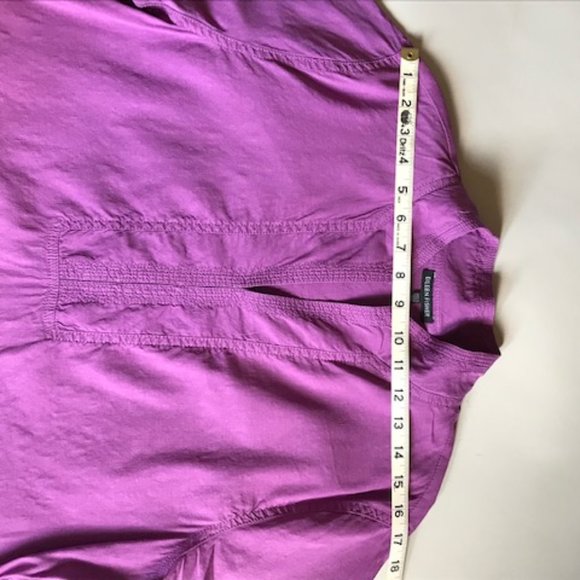 Eileen Fisher purple linen tunic, size L - Picture 11 of 12